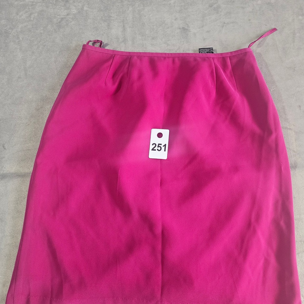Kasper ASL Petite Fuchsia Pink Pencil Skirt Size 12P Lined Career Knee Length